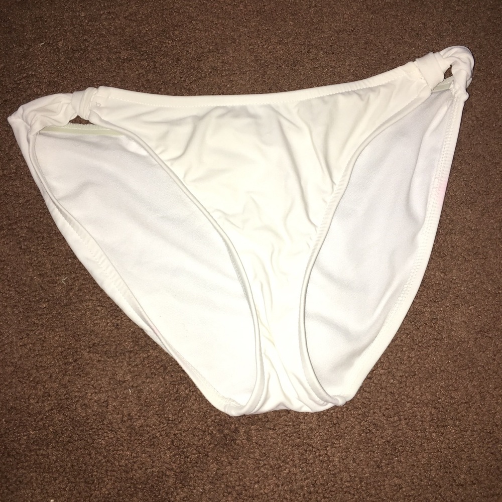 white bathing suit bottoms